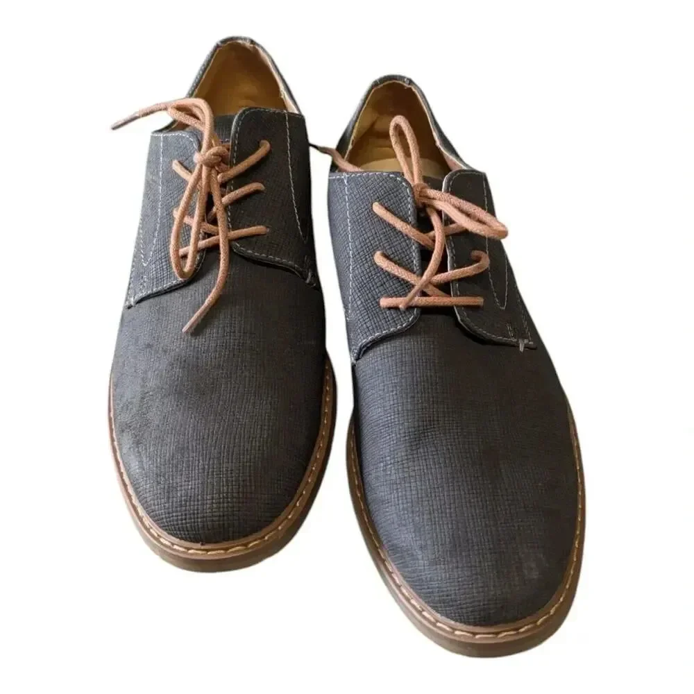 Restoration Royce Oxford Business Casual Brown Lace Mens Dress Shoes Size 8.5M